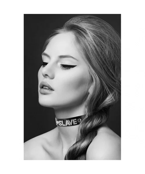Bijoux Pour Toi Strass Slave Bovine Leather Necklace — image 3 of 4