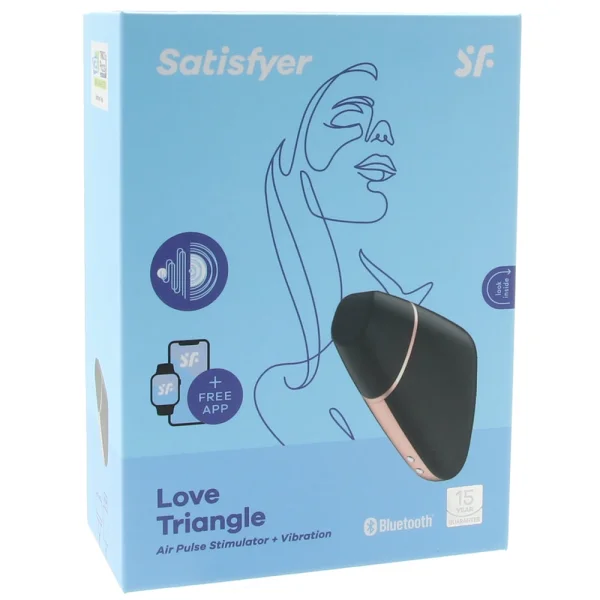 Satisfyer Love Triangle Clitoral Air Stimulator with Long-Distance App Control