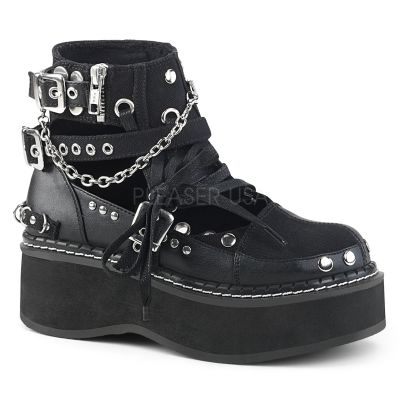 2 inches Platform Outer Side Cutout Ankle Boot