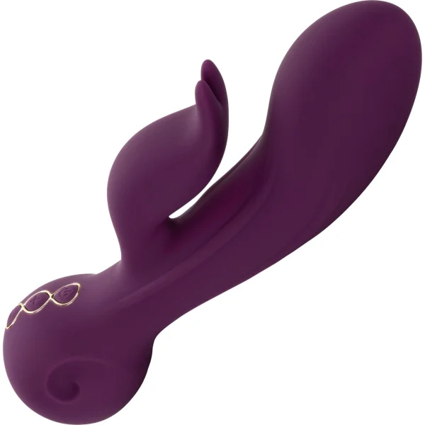 Obsession Desire Rechargeable Waterproof Silicone Rabbit Vibrator By CalExotics - Purple