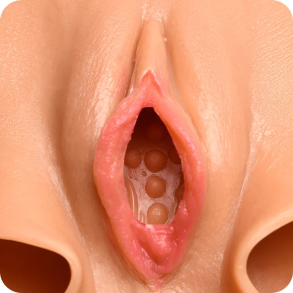 Master Series Silicone Wearable Vulva Panties With Vagina & Ass - Small, Vanilla