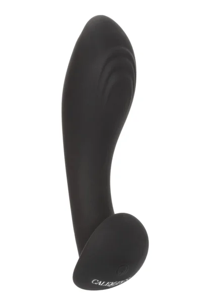 Eclipse Liquid Silicone Flex Vibrating Rechargeable Anal Probe By CalExotics - Black