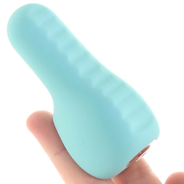 NEA Rechargeable Silicone Waterproof Vibrating Finger Bullet  by VeDO - Tease Me Turquoise