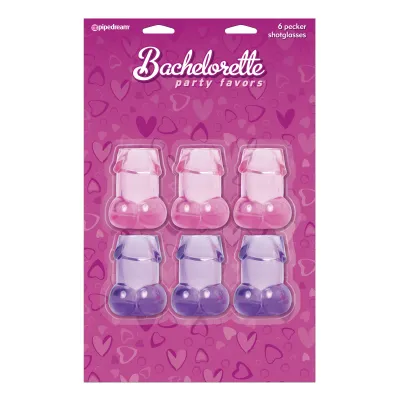 Pipe Dreams Bachelorette Party Pecker Shot Glasses Asst Colors