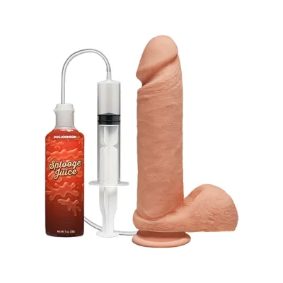 Perfect D 8 Squirting Dildo w Balls