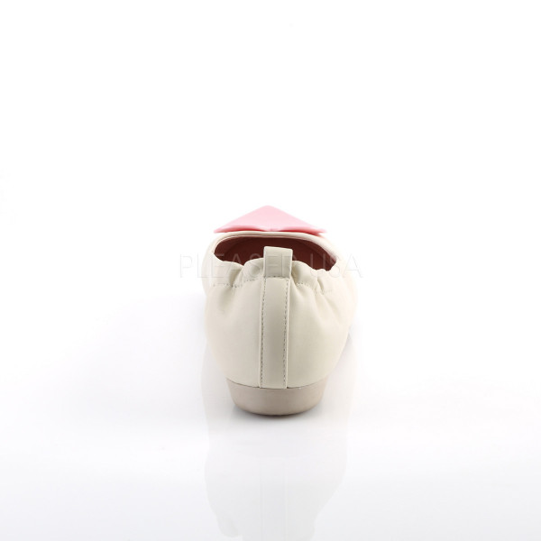 Round Toe Foldable Flats W/ Heart Adornment — image 4 of 8