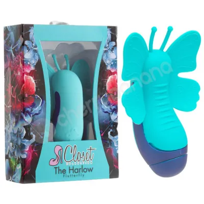 The Harlow Flutterfly Turquoise Vibrator