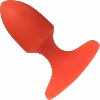 Hole Punch Silicone Butt Plug Orange