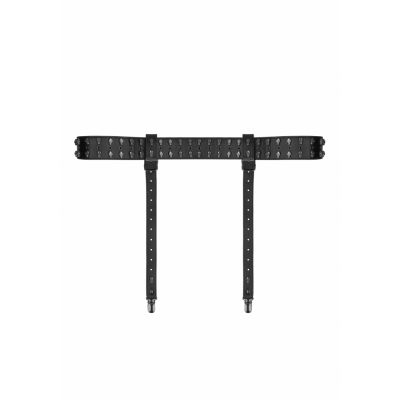 Ouch Skulls and Bones Garter Belt with Skulls Black Fetish Sex Toys