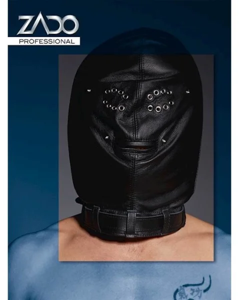 Leather Isolation Mask - Black