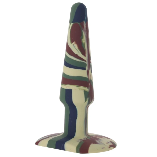 A-Play Groovy Silicone 5" Anal Plug By Doc Johnson - Camouflage