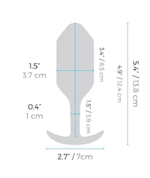 B-vibe Snug Plug 3 - Teal — image 15 of 16