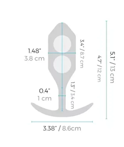 B-vibe Snug Plug 3 - Teal — image 14 of 16