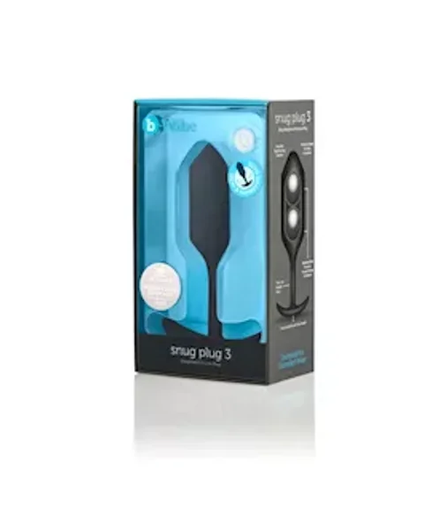 B-vibe Snug Plug 3 - Black — image 13 of 14