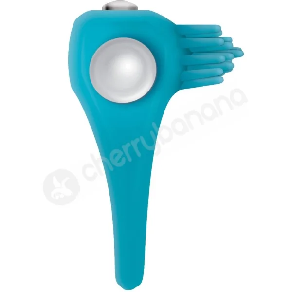 Zero Tolerance Teal Tickler Vibrating Couples Penis Ring With Clit Tickling Nubs