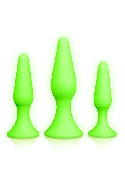 Ouch! Glow In The Dark Butt Plug Set