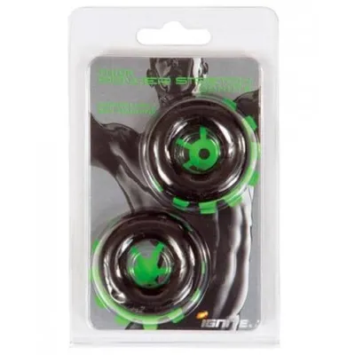 Thick Power Stretch Donuts 2 Pack Black