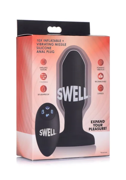 World's 1st Remote Control Inflatable 10x Missile  Anal Plug