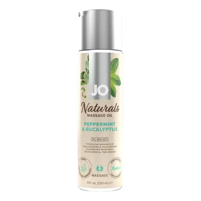 System JO Naturals Massage Oil Peppermint Eucalyptus