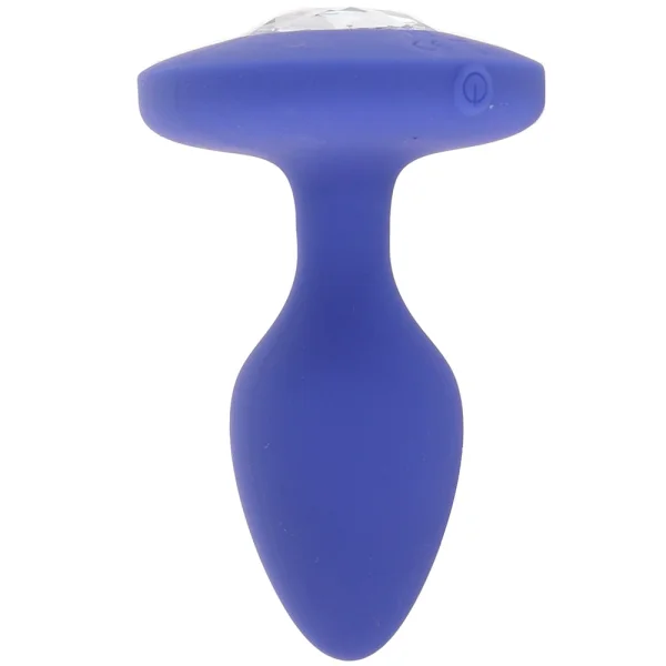 Cheeky Gems Silicone Rechargeable Vibrating Medium Anal Probe By CalExotics - Blue