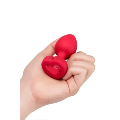 B Vibe Scarlet Heart 4 1 Large Vibrating Butt Plug