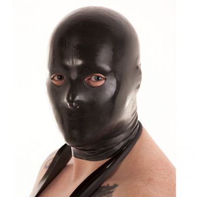 Bondara Latex Black Unisex Hood