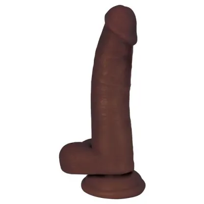Jock Dong With Balls 8 inches Chocolate Brown