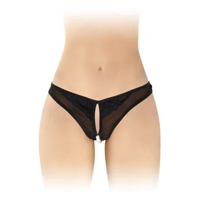 Fashion Secret Sophie Crotchless Thong with Pearl