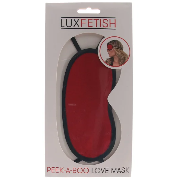 Lux Fetish Peek-A-Boo Love Mask