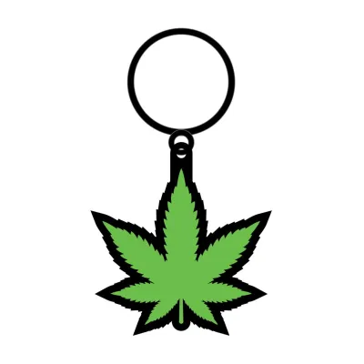 Green Leaf Keychain