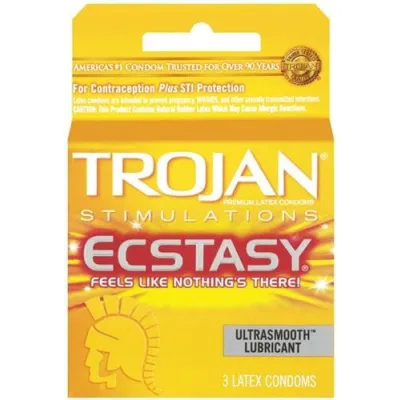 Trojan Ultra Ribbed Ecstasy 3 Pack