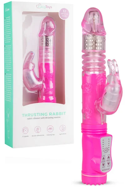 Easy Toys Thrusting & Rotating Beaded 9.8" Rabbit Vibrator — image 7 of 12
