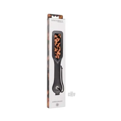 Whips Paddles Sincerely Sportsheets Amber Collection Spanker Paddle Tortoiseshell
