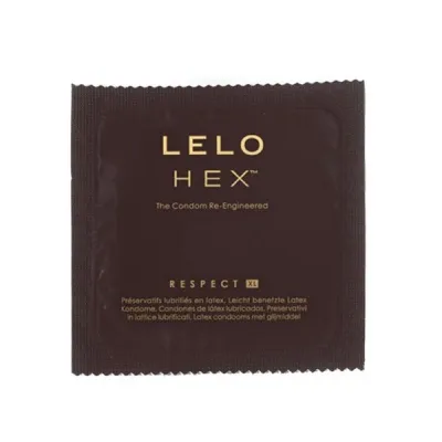 LELO Hex Respect XL Lubricated Condoms 3 Pack