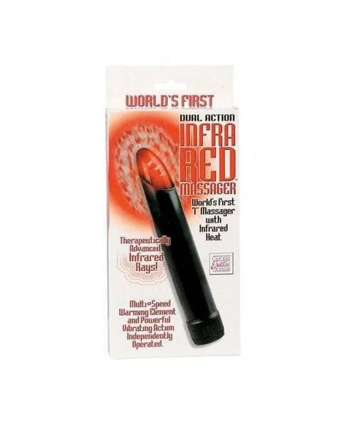 Dual action infrared massager