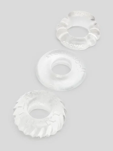 Oxballs Bonemaker Cock and Ball Ring Set Clear (3 Count)