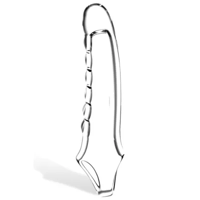 Adam and Eve Ridged Rider 9 Penis Extension with Ball Strap