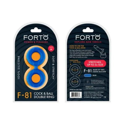 Forto F 81 Double Ring Liquid Silicone 47 Mm Blue