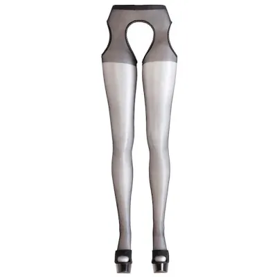 Suspender Tights Black S m