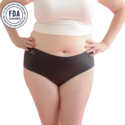 Lorals for Protection Silky Latex Single Use Barrier Undies Black Shortie Style 4 Pack
