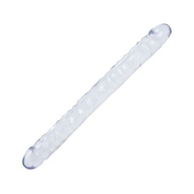 Crystal Jellies 18 Inch Double Dong Clear