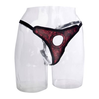Scandal Thong Harness Red