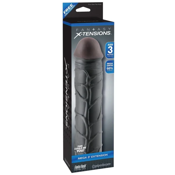 Fantasy X-Tension Mega 3-Inch Extension - Black