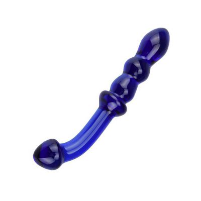 Glass Beaded Massager Blue 6 6 Inch