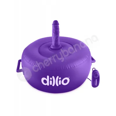 Dillio Purple Vibrating Inflatable Hot Seat