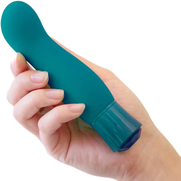 Oh My Gem Fierce Rechargeable Silicone Warming G-Spot Vibrator By Blush - Blue Topaz