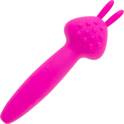 PalmPower Vibez Rechargeable Waterproof Wand Vibrator With Rabbit Ears