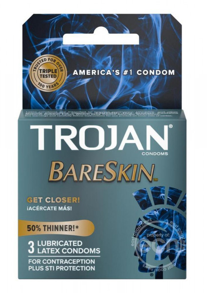 Trojan BareSkin Premium Lubricated Condoms - 3 Pack & 10 Pack Available!