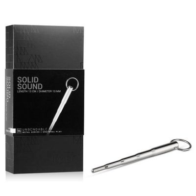 Sinner Gear Unbendable Solid Sound Metal 13 cm 5 Urethral Sound
