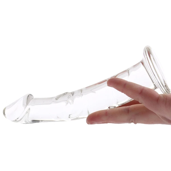 Pleasure Crystals 7" Glass Dildo With Suction Cup